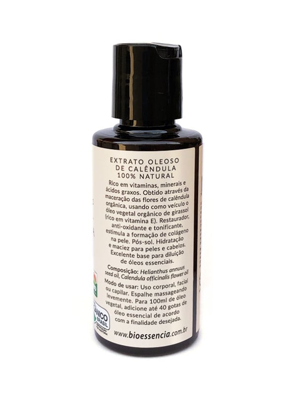 Extrato Oleoso de Calêndula Orgânico 100ML (Validade: 30/11/2026 - Lote: 260101/O)