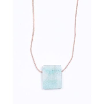 Colar Aromático Minimalista - Amazonita